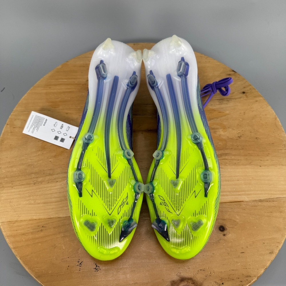 Adidas F50 Elite FG Mens Size 12.5 Purple Silver Soccer Cleats Radiant Blaze NEW - Picture 7 of 9